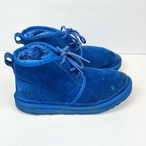 UGG Blue Boots Vibrant Suede Design Women’s Size 6